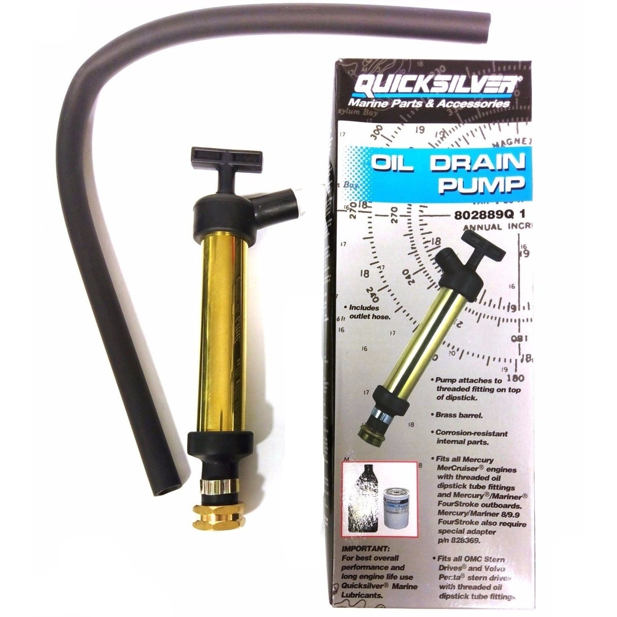 QuickSilver Unisex's 802889Q1 Oil Drain Pump Boating Hardware And Maintenance Supplies, Unspecified, One Size