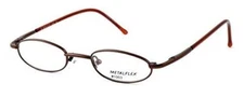 Calabria Metal Flex X-Small Kids 40 mm U Designer Eyeglasses 1003 in Brown