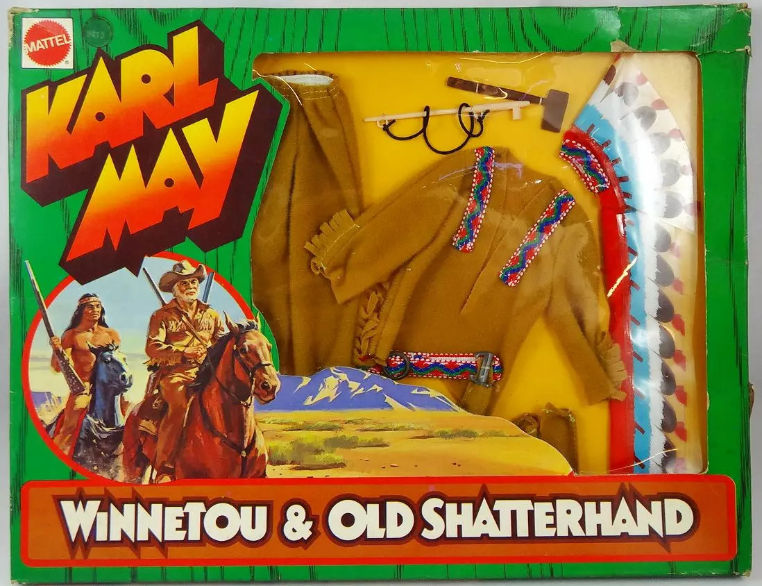 Tenue Chef Indien Karl May Big Jim Mattel 9413 vintage