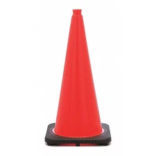 Traffic Cone, Pvc, Non-Reflective, 28 In Height, 7 Lb, Orange, Rs70032c