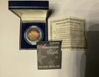 1999 American Silver Eagle 1oz MONSTER Bullseye 🎯 🌈 Toning Toned Toner Rainbow