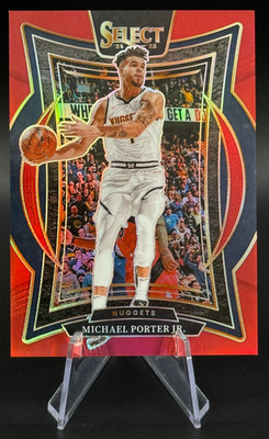 2024-25 Michael Porter Jr. /199 Panini Select Red Prizm #32 | Nuggets & Nets