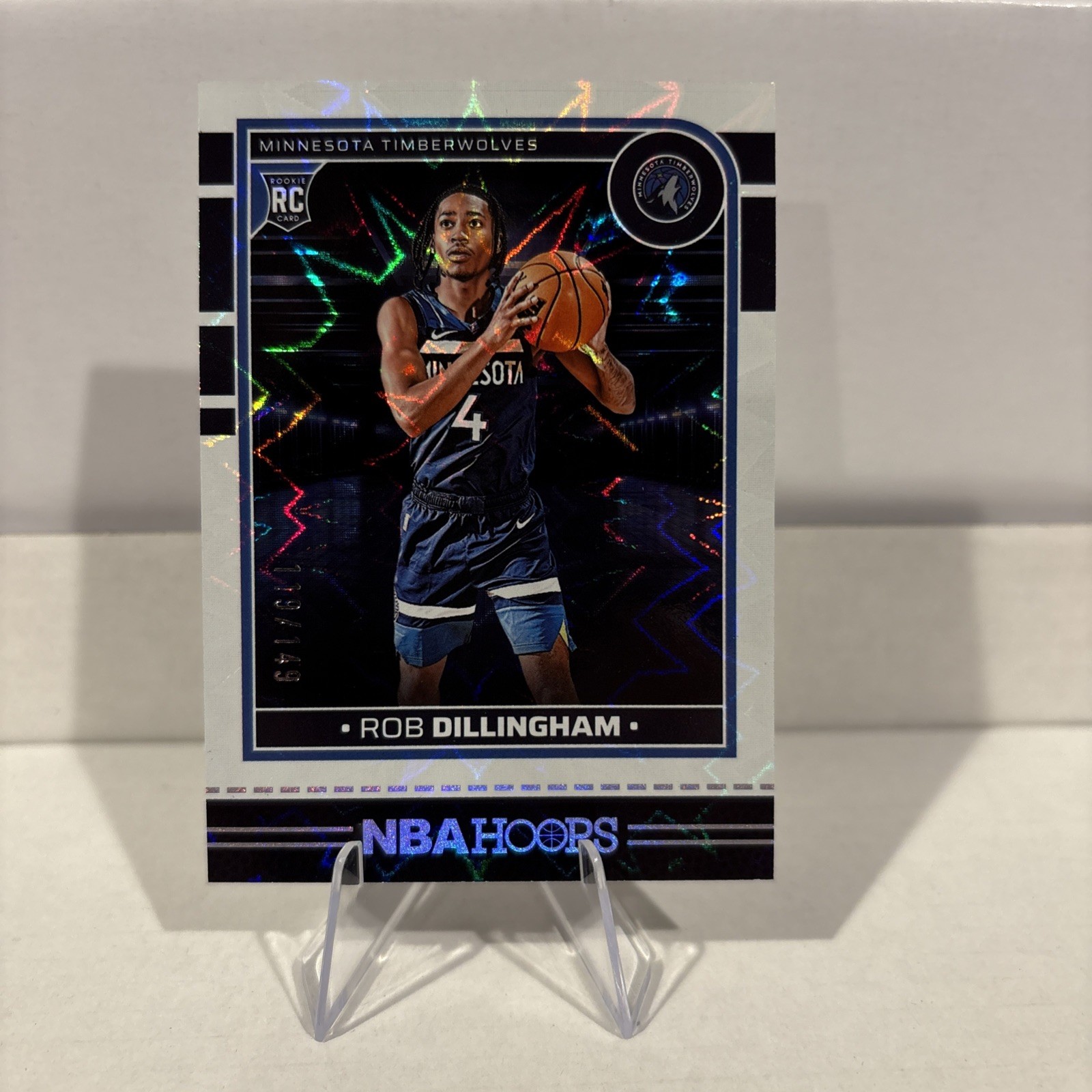 2024-25 Nba Hoops - Rookies Rob Dillingham #238 White Explosion /149 (RC)