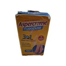 Aspercream Max Strength  Relief Cream - 4 Oz EXP 4/26 Damaged Box