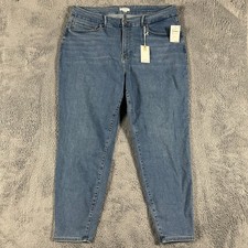 Good American Always Fits Good Legs Skinny Jeans 20-26 Blue NWT Stretch Denim
