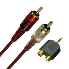 RCA Cable Male To Male 2RCA Audio Component Interconnect Cable Lead Wire