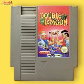 Lot Trilogie Double Dragon jeu cartouches Nintendo NES, 2 notices