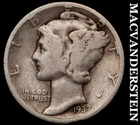 1937 Silver Mercury Dime - Scarce  Better Date  No Reserve  #i1838