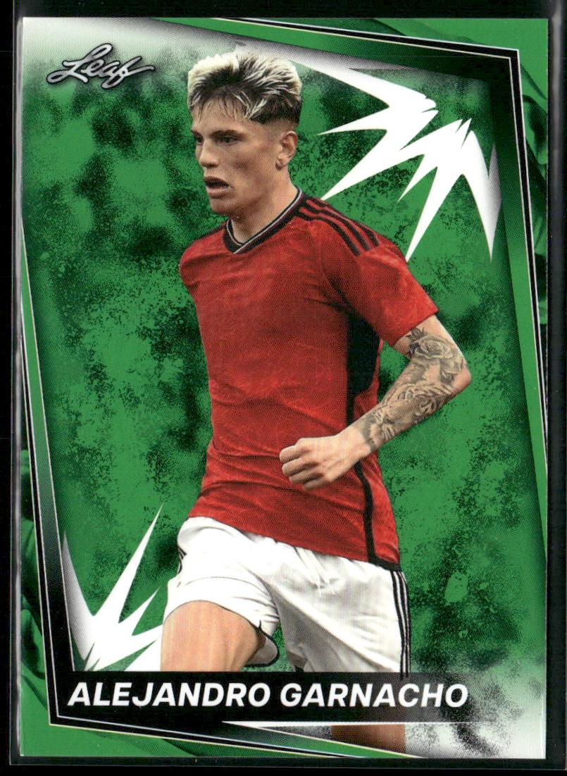 Alejandro Garnacho 2024 Leaf Soccer Green #1