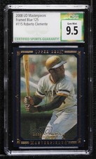 2008 Masterpieces Dark Blue Paper Framed Roberto Clemente CSG 9.5 Gem Mint 5r6