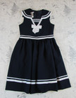 NEW Bonnie Jean Baby Girls Sailor Nautical Navy Uniforms Back to school dress 14 — photo 3