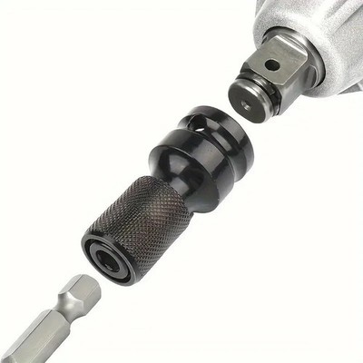 Socket Adapter Impact Hex Shank Drill Bits Power Extension Bar 1/2 to 1/4 USA