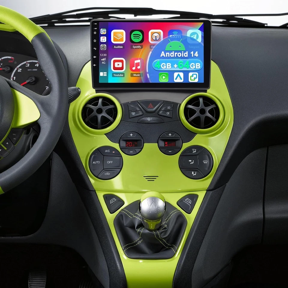 für 2008-2014 Ford Ka Autoradio mit Wireless Apple Carplay Android Auto GPS Navi - Bild 4 von 4