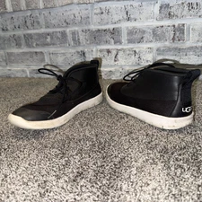 UGG Seaway Chukka Kids Boys Black Sneaker Shoes, Size 3