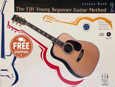 FJH Young Beginner Guitar Method Level 2 Lesson & Theory Set of 2 Books NEW