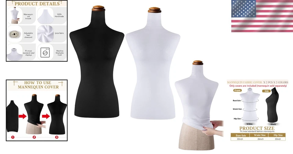Protective and Stylish Mannequin Covers - Stretchy Silk Fabrics for Retail Use - Image 2 of 4