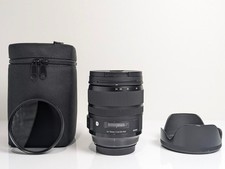 Sigma Art 24-70mm f2.8 DG OS HSM Lens Canon EF Excellent   w/case Hood Filter
