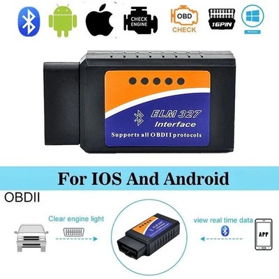 ELM327 V2.1Bluetooth OBD2 Code Reader Car Diagnostic Scanner for Android and iOS