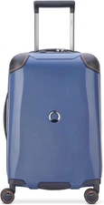 DELSEY PARIS Cactus Hardside Luggage with Spinner Wheels, Navy, Carry-On 19 Inch