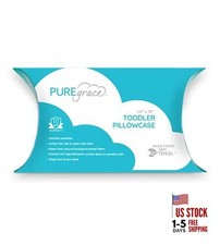 Tencel Toddler Pillowcase Washable and Soft, Sized for All Toddler Pillows,