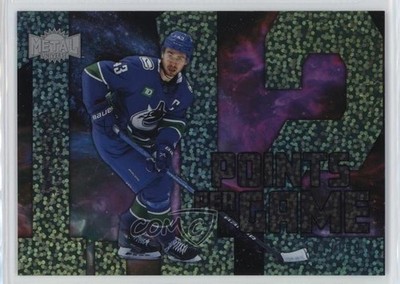 2024-25 Skybox Metal Universe Points Per Game Speckle 107/199 Quinn Hughes 1sk5