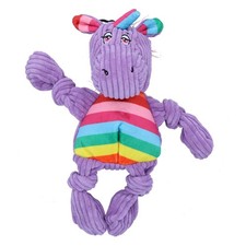 Kleines lila Einhorn Knottie Pl&uuml;sch robust quietschendes Hund Welpenspielzeug...