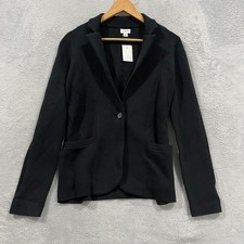 J Crew Womens Schoolboy Black Sweater Blazer Cardigan XS NEW BF227 138 MSRP