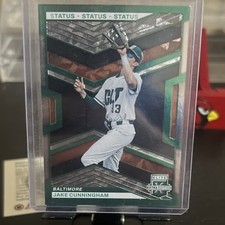 Panini 2023 Jake Cunningham #114 Status Green /499 RC Orioles 49ers