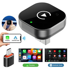 USB Auto Wireless CarPlay Adapter For Apple Android Wireless Dongle Plug   Play
