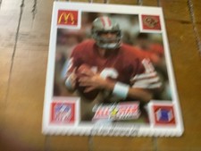 1986 McDonald's Play & Win - Joe Montana San Francisco 49ers No Tab.