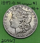 1897-O Morgan Silver Dollar $1 VF Very Fine  Tougher Date Coin!