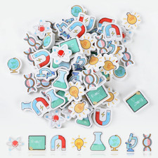 80PCS Science Mini Erasers - Bulk Cute Pencil Erasers for Kids Including Microsc