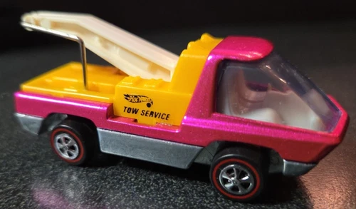 Hot Wheels Redline The Heavyweights LIGHT PINK Tow Truck RESTORED