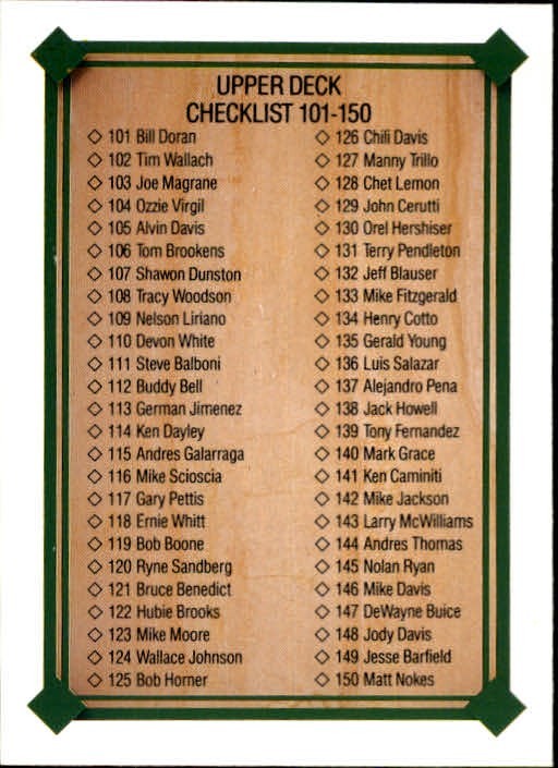 1989 Upper Deck Baseball (601-800) - You Pick - FREE SHIPPING 5+ Cards NM