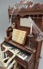 Vtg OOAK Spooky Haunted Organ w Skeleton Artisan Dollhouse Miniature 1:12 — photo 7