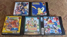 5 Neo Geo Pocket Spiele. SNK. Card Fighters Clash, Turf Master, Sonic, Shodown II