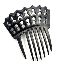 Victorian Celluliod Mourning Hair Comb