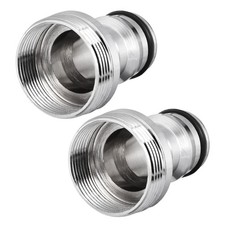 Brass Garden Hose Quick Connector Faucet Nozzle Adapter M22 Female Thread 2Pack