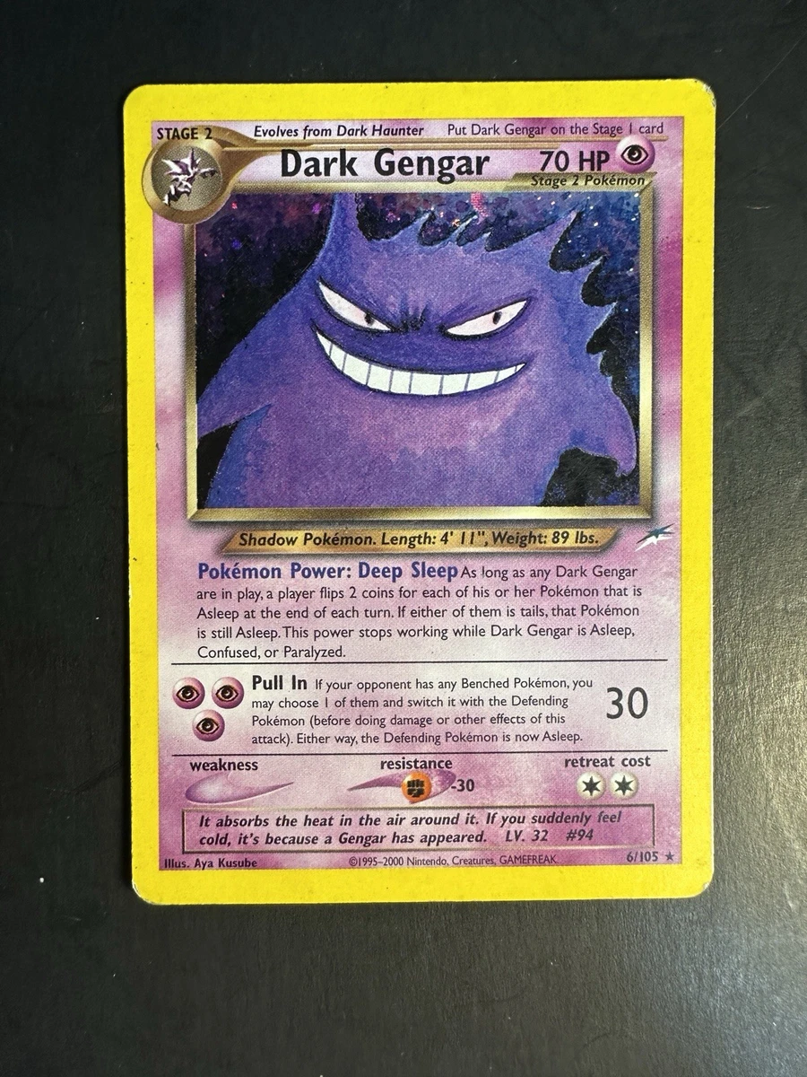 Darkness Gengar Pokémon TCG Neo Destiny Individual Collectible