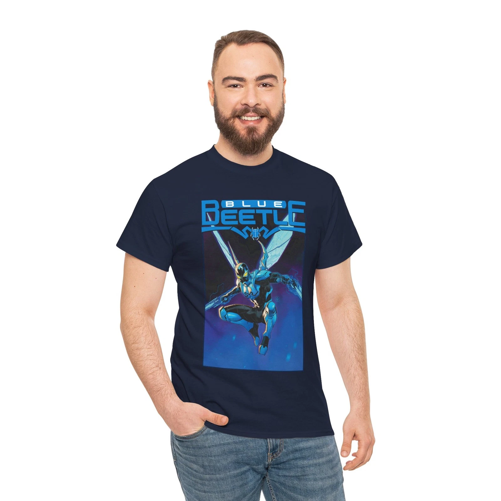 Blue Beetle T-Shirt - Dan Mora Art - Jaime Reyes - DC Comics
