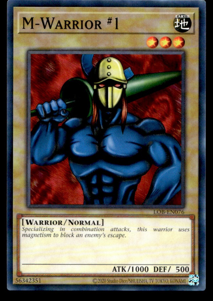 M-Warrior #1 - LOB-EN076 - YuGiOh