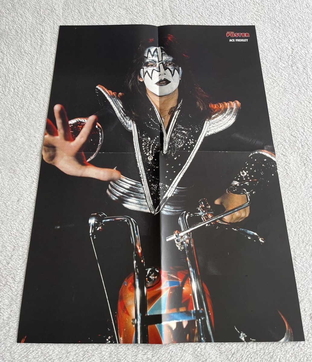 KISS Ace Frehley On a Chopper German Tribute Poster Music Magazine