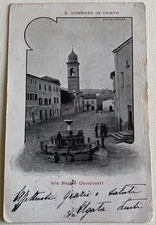 San Lorenzo In Campo Via Felice Cavallotti Cartolina Viaggiata
