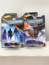 Set Of 2 Hot Wheels Guardians Of The Galaxy Vol 2 Rocketfire Marvel NIB