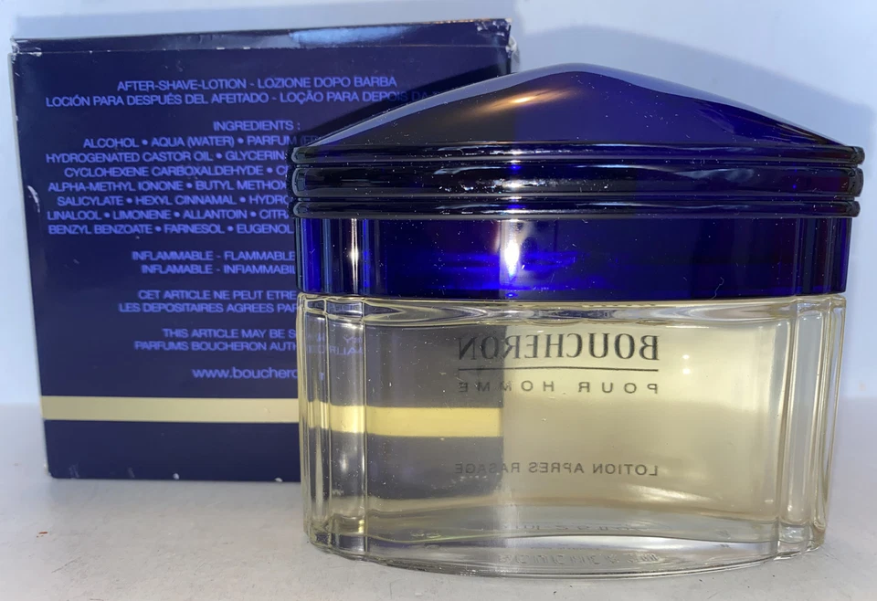 BOUCHERON " POUR HOMME" loción para después del afeitado 2,5 FL OZ 75 ml celofán sellado Foto 2 de 4