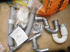 Snappy Trap Drain Kit For Double Bowl Kitchen Sink PVC 1-1/2" DK-110