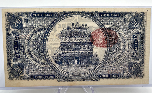 1914 20 Pesos Comision Reguladora Mercado De Henequen Serie C Note. Lot.147 - Picture 5 of 8