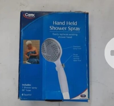 Carex Hand-Held Shower Spray | Carex - 84  Hose - 1 Shower Sprayer - Open Box