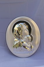 Madonna con bambino Icona argento 925/1000 misure cm. 30x36