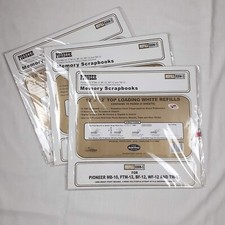 3 Pack/10 Pages Each Pioneer 12x12 Top Load Scrapbook Memory Book Refill RMW-5